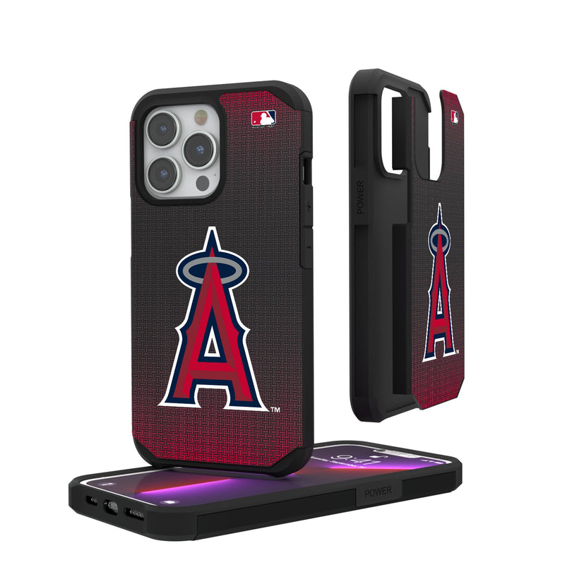 Los Angeles Angels Linen iPhone Rugged Phone Case