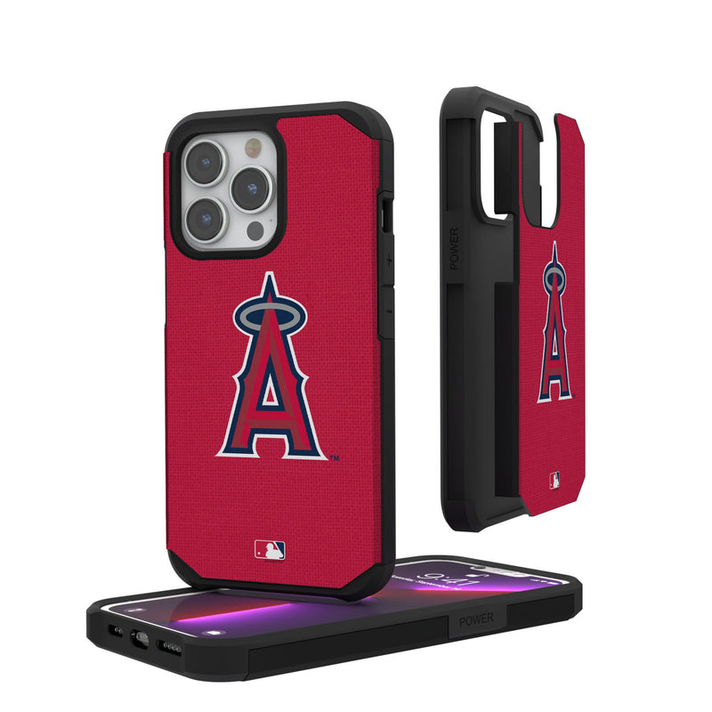 Los Angeles Angels Solid iPhone Rugged Phone Case