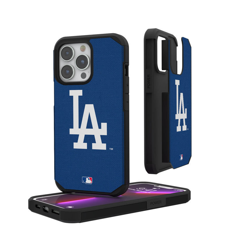 LA Dodgers Solid iPhone Rugged Phone Case