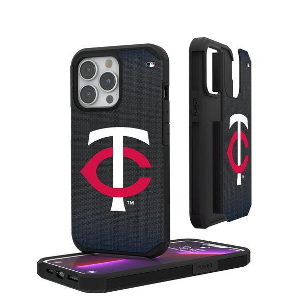 Minnesota Twins Linen iPhone Rugged Phone Case