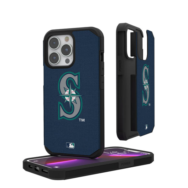 Seattle Mariners Solid iPhone Rugged Phone Case