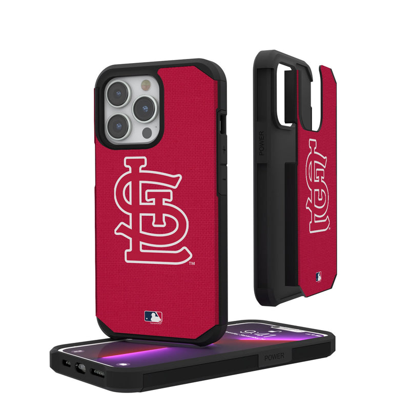 St Louis Cardinals Solid iPhone Rugged Phone Case