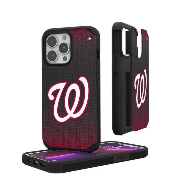 Washington Nationals Linen iPhone Rugged Phone Case