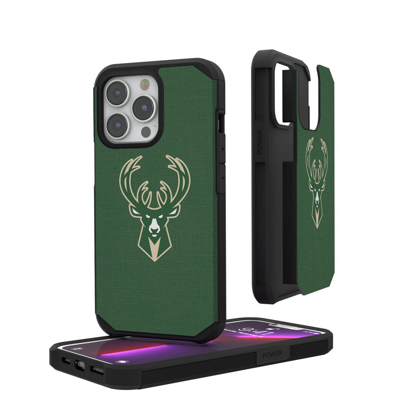 Milwaukee Bucks Solid iPhone Rugged Phone Case