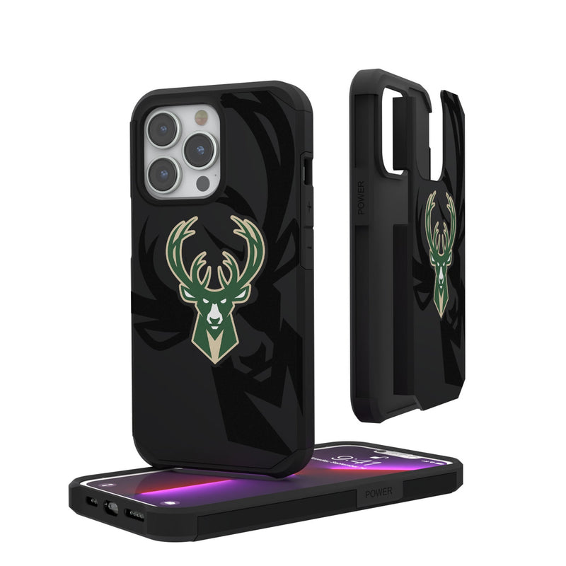 Milwaukee Bucks Monocolor Tilt iPhone Rugged Phone Case