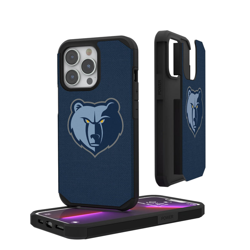 Memphis Grizzlies Solid iPhone Rugged Phone Case