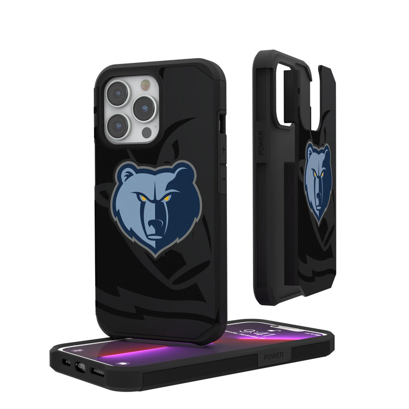 Memphis Grizzlies Monocolor Tilt iPhone Rugged Phone Case