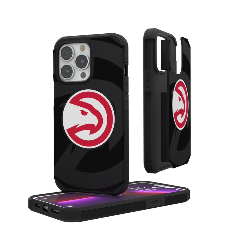 Atlanta Hawks Monocolor Tilt iPhone Rugged Phone Case