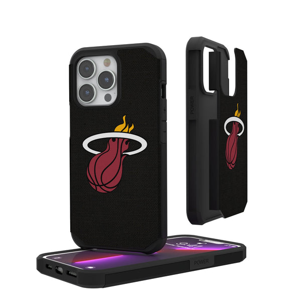 Miami Heat Solid iPhone Rugged Phone Case