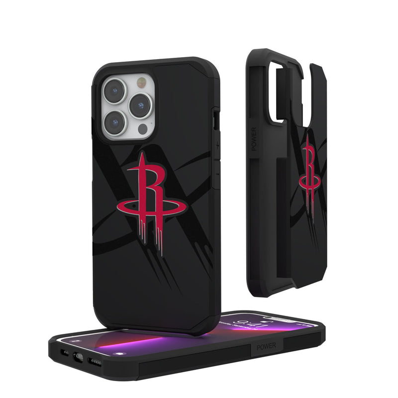 Houston Rockets Monocolor Tilt iPhone Rugged Phone Case