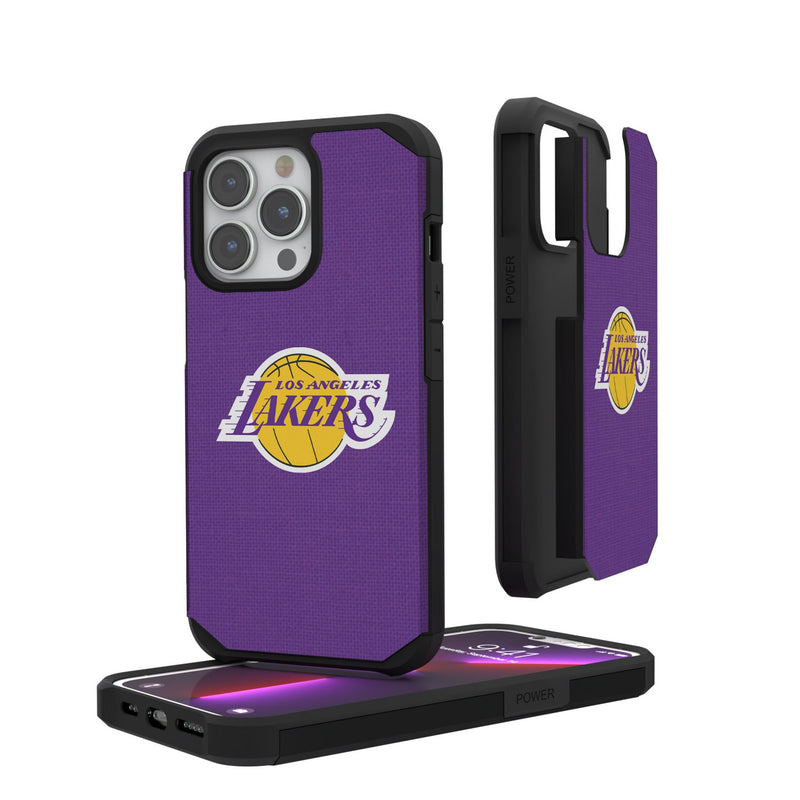 Los Angeles Lakers Solid iPhone Rugged Phone Case