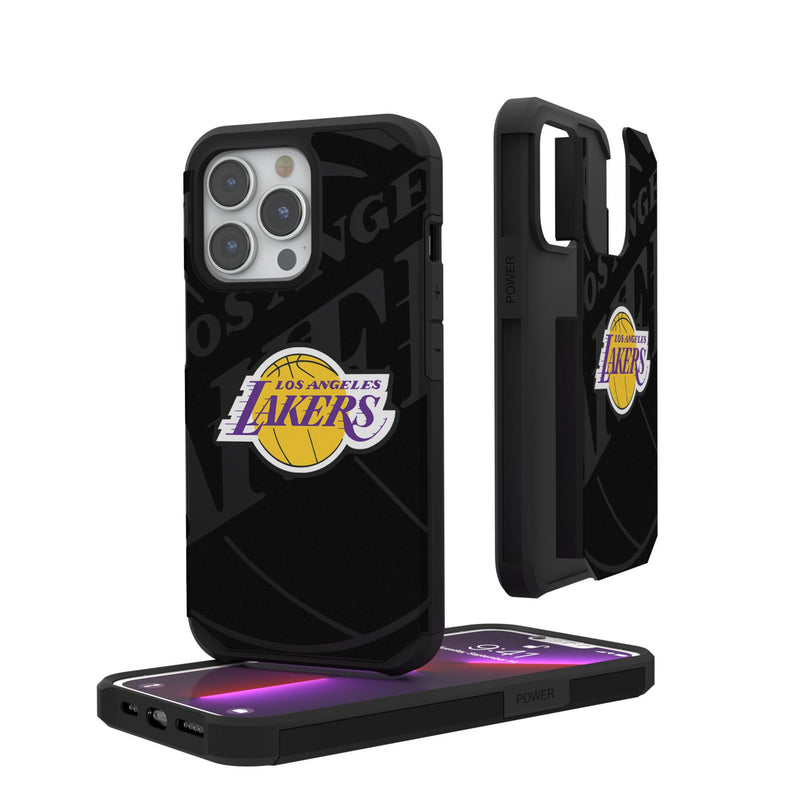 Los Angeles Lakers Monocolor Tilt iPhone Rugged Phone Case