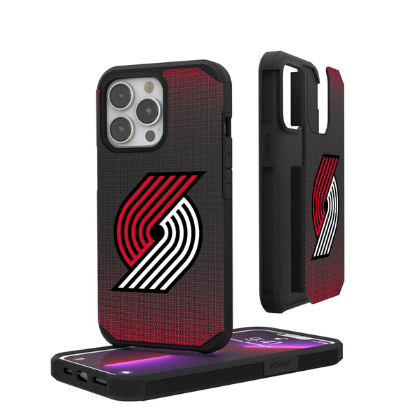 Portland Trail Blazers Linen iPhone Rugged Phone Case