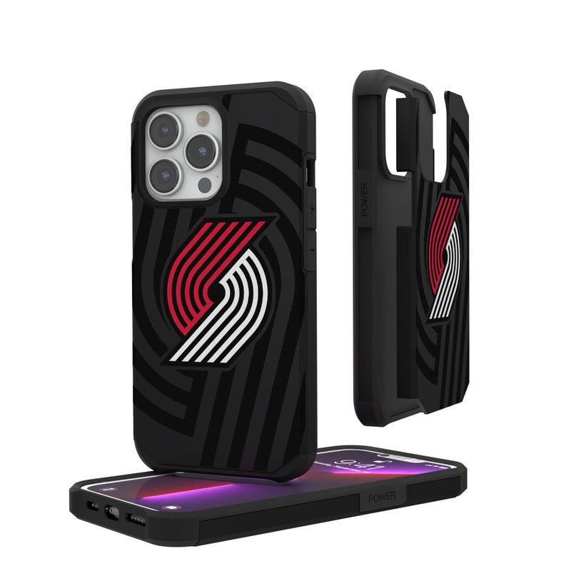 Portland Trail Blazers Monocolor Tilt iPhone Rugged Phone Case