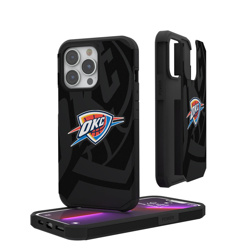 Oklahoma City Thunder Monocolor Tilt iPhone Rugged Phone Case