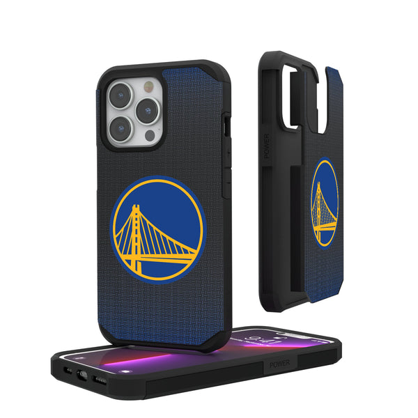 Golden State Warriors Linen iPhone Rugged Phone Case