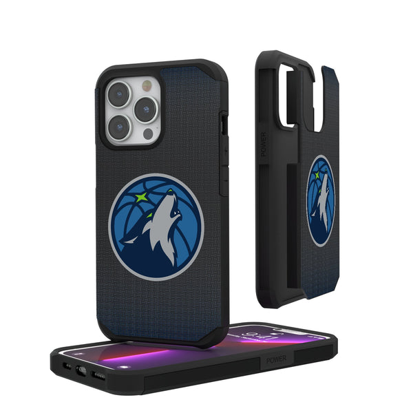 Minnesota Timberwolves Linen iPhone Rugged Phone Case