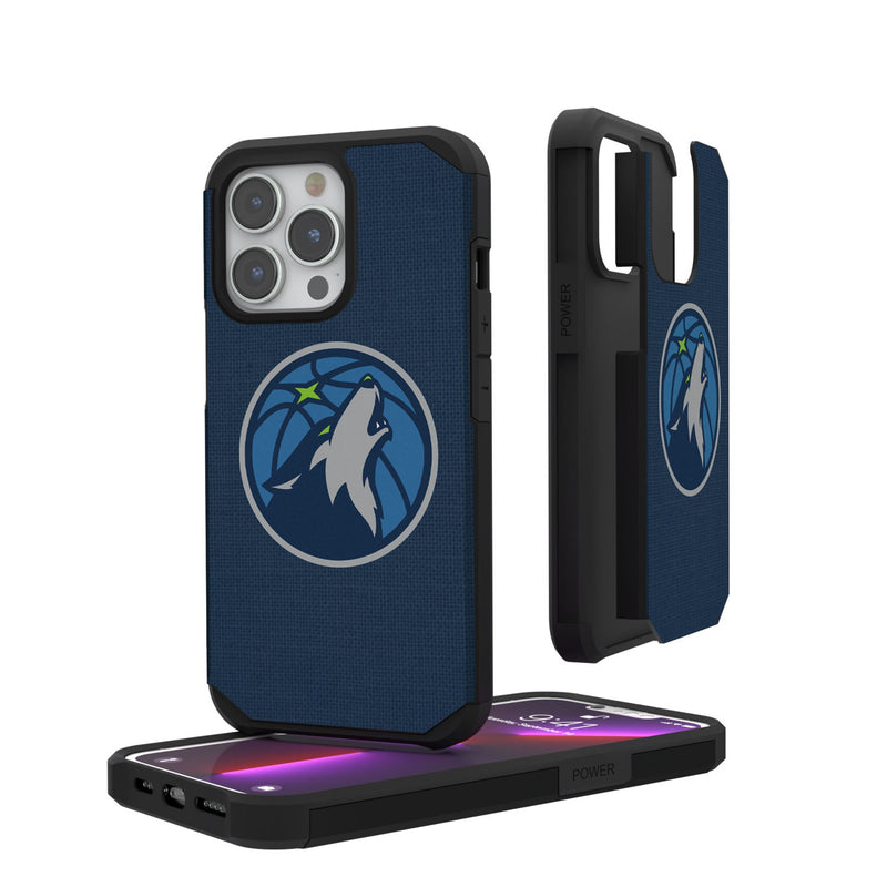 Minnesota Timberwolves Solid iPhone Rugged Phone Case