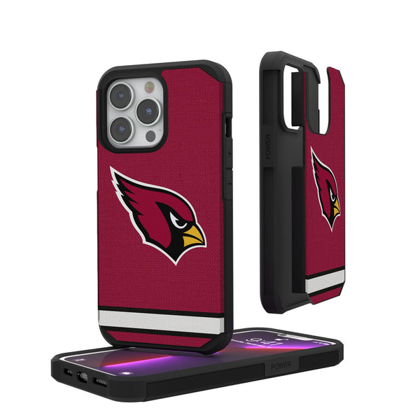 Arizona Cardinals Stripe iPhone Rugged Phone Case