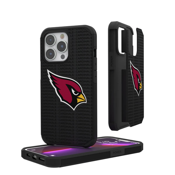 Arizona Cardinals Text Backdrop iPhone Rugged Phone Case