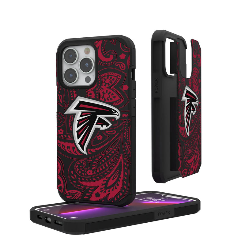 Atlanta Falcons Paisley iPhone Rugged Phone Case