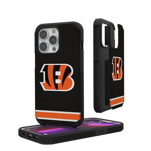 Cincinnati Bengals Stripe iPhone Rugged Phone Case