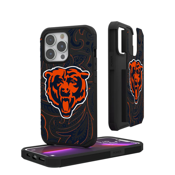 Chicago Bears Paisley iPhone Rugged Phone Case