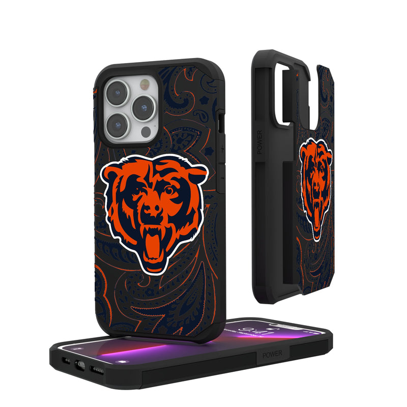 Chicago Bears Paisley iPhone Rugged Phone Case