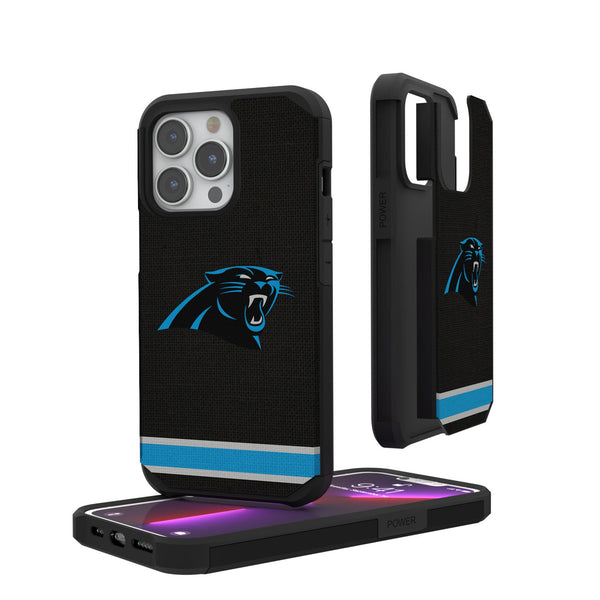 Carolina Panthers Stripe iPhone Rugged Phone Case