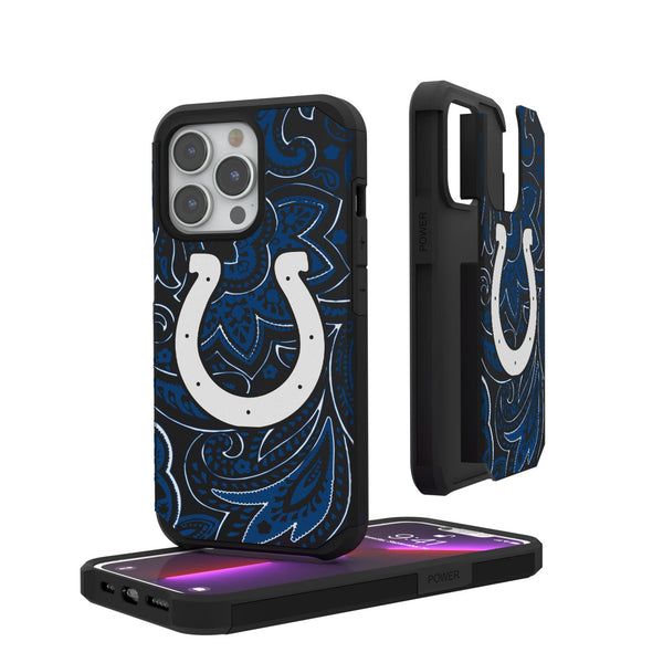 Indianapolis Colts Paisley iPhone Rugged Phone Case