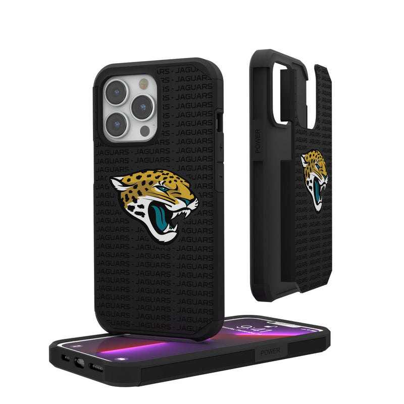 Jacksonville Jaguars Text Backdrop iPhone Rugged Phone Case