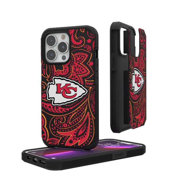 Kansas City Chiefs Paisley iPhone Rugged Phone Case