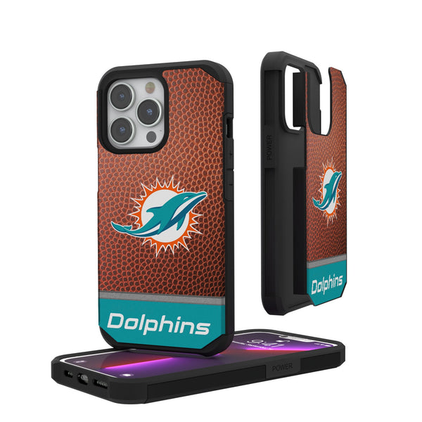 Miami Dolphins Football Wordmark iPhone Rugged Phone Case