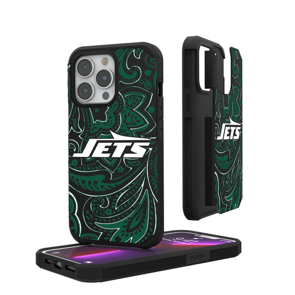 New York Jets Paisley iPhone Rugged Phone Case