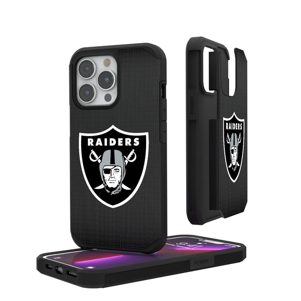 Las Vegas Raiders Linen iPhone Rugged Phone Case