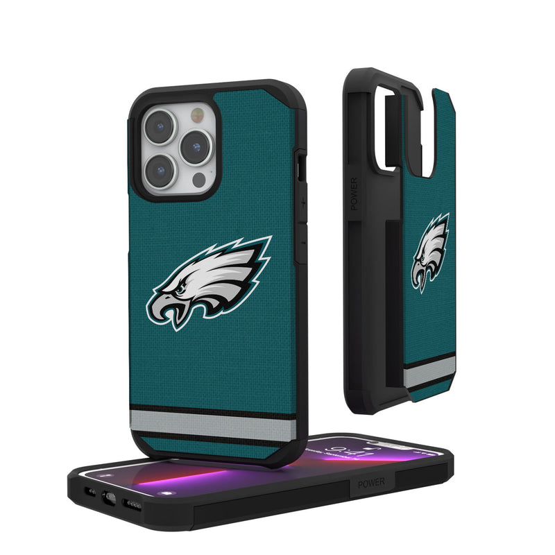 Philadelphia Eagles Stripe iPhone Rugged Phone Case