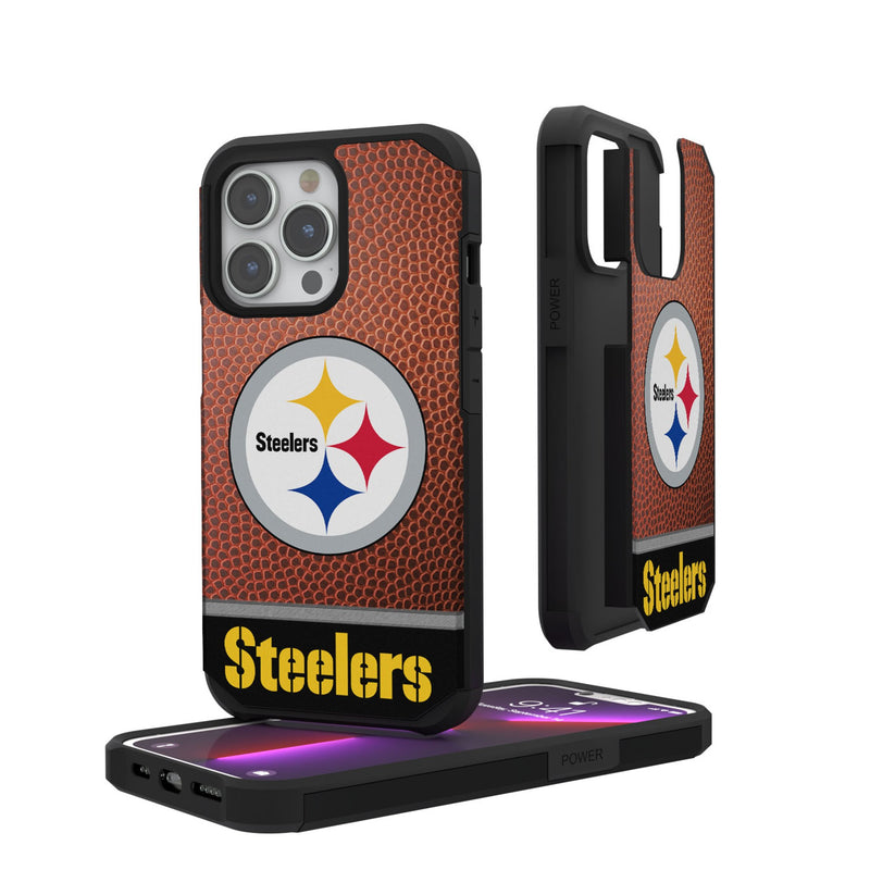 Pittsburgh Steelers Football Wordmark iPhone Rugged Phone Case