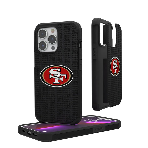 San Francisco 49ers Text Backdrop iPhone Rugged Phone Case