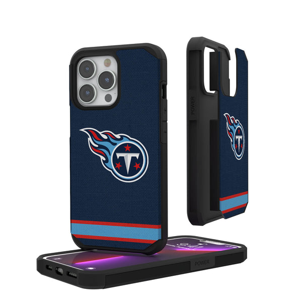 Tennessee Titans Stripe iPhone Rugged Phone Case