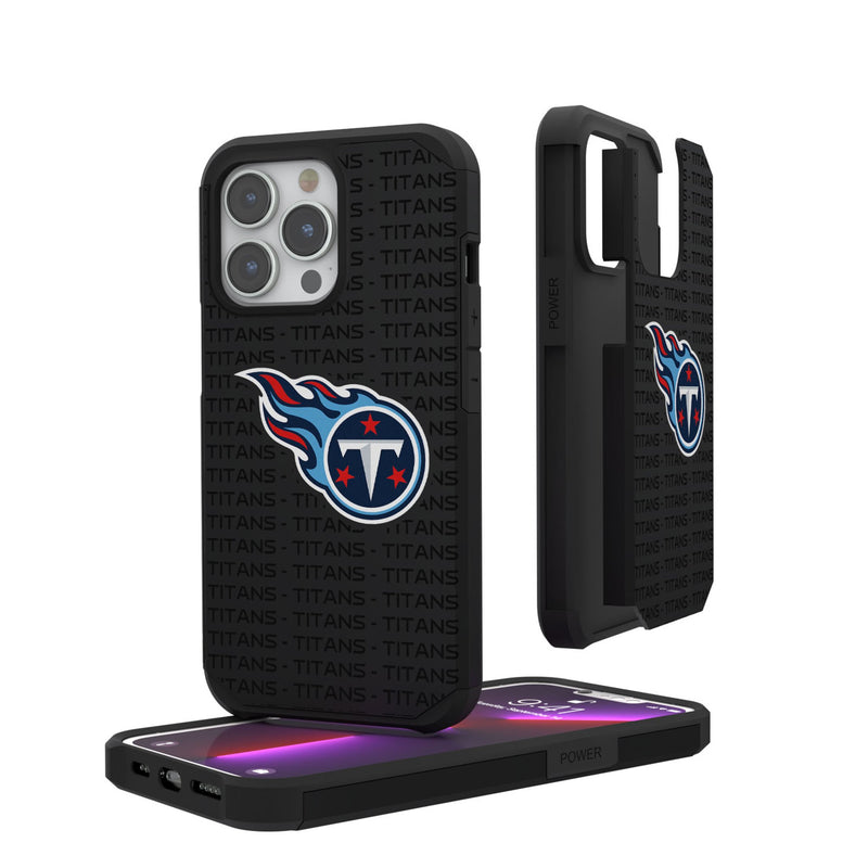 Tennessee Titans Text Backdrop iPhone Rugged Phone Case