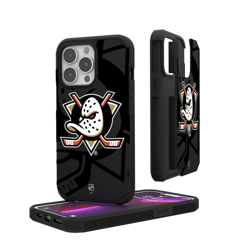 Anaheim Ducks Monocolor Tilt iPhone Rugged Phone Case