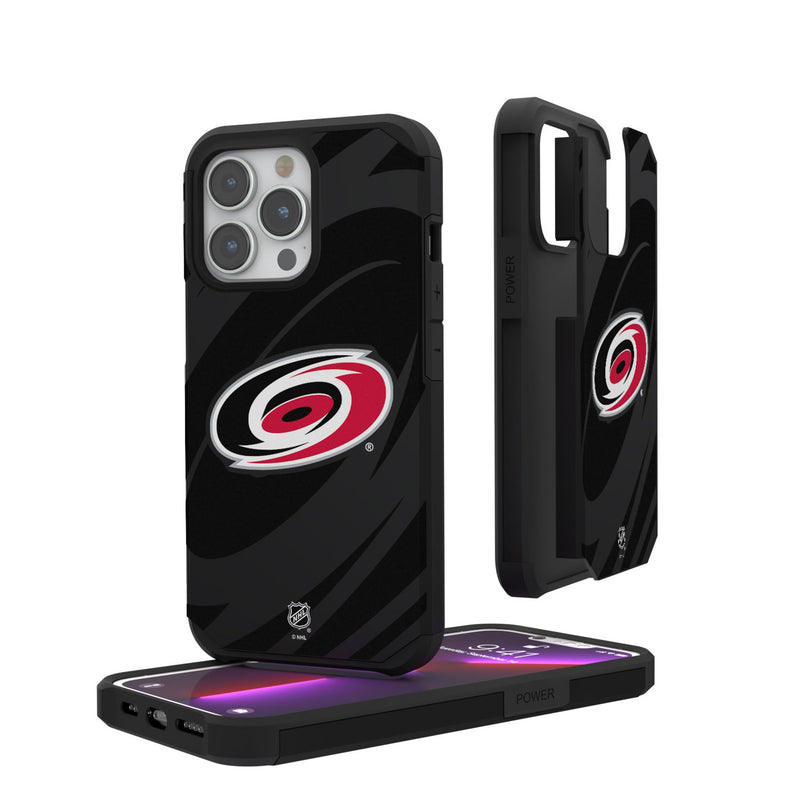 Carolina Hurricanes Monocolor Tilt iPhone Rugged Phone Case