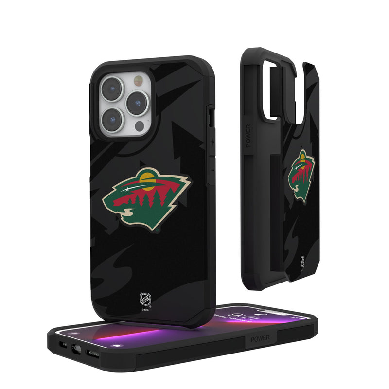 Minnesota Wild Monocolor Tilt iPhone Rugged Phone Case