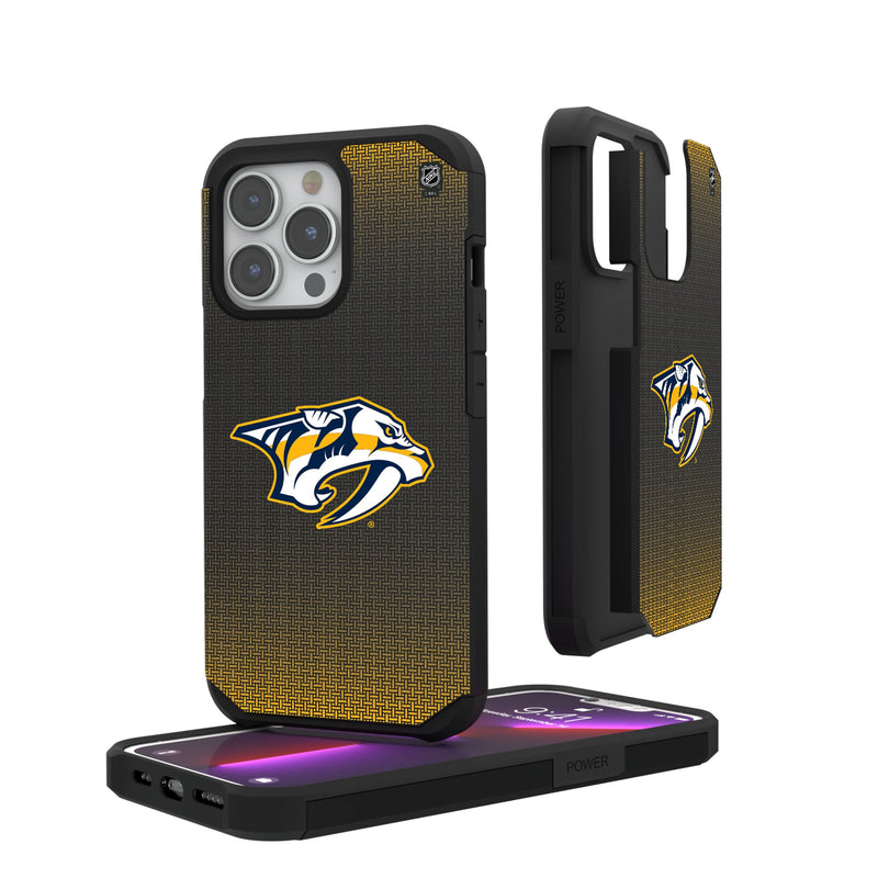 Nashville Predators Linen iPhone Rugged Phone Case