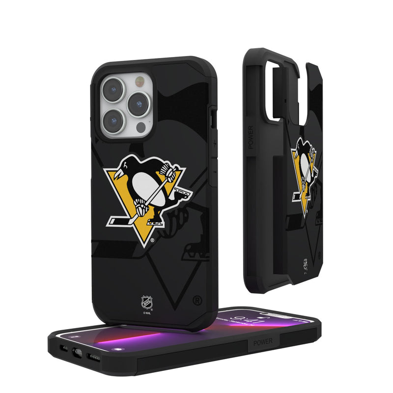 Pittsburgh Penguins Monocolor Tilt iPhone Rugged Phone Case