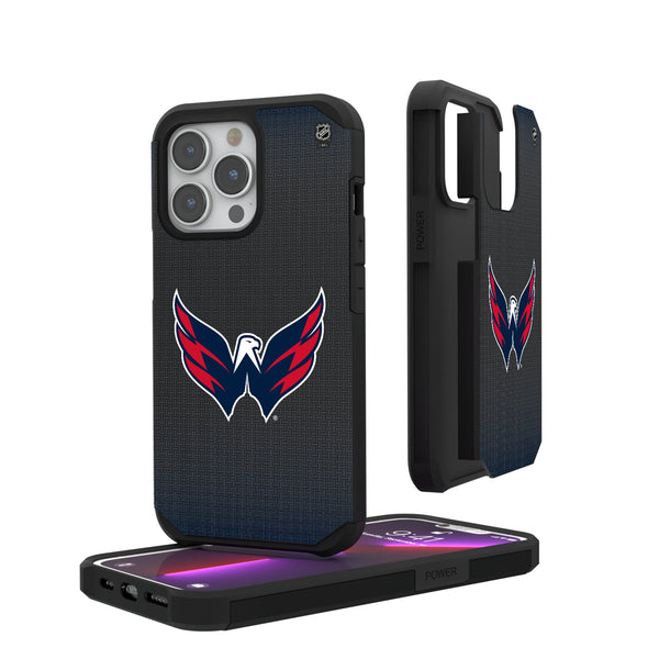 Washington Capitals Linen iPhone Rugged Phone Case