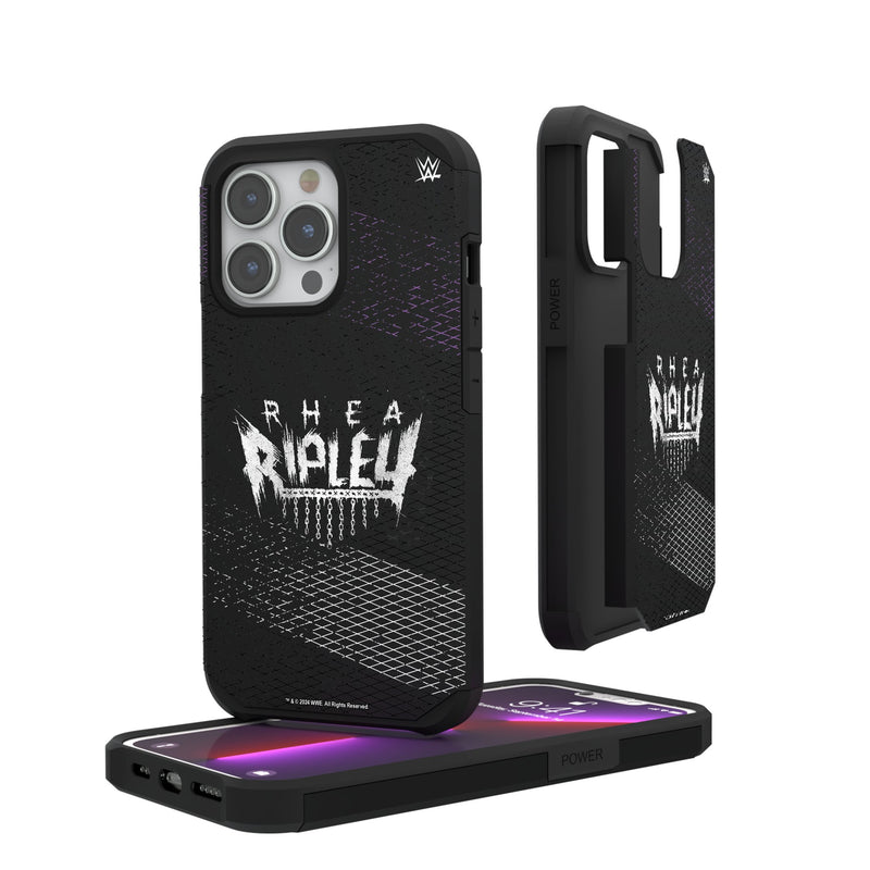 Rhea Ripley Steel iPhone Rugged Phone Case