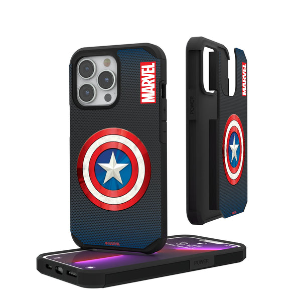 Marvel Avengers Captain America Grid iPhone Rugged Phone Case