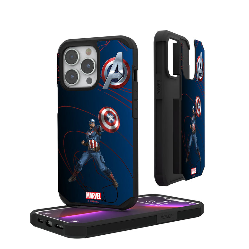 Marvel Avengers Captain America MechLine iPhone Rugged Phone Case