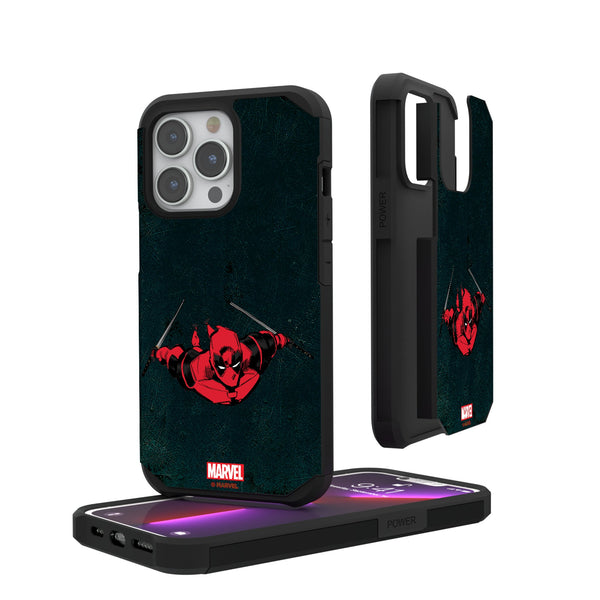 Marvel Deadpool Badge  iPhone Rugged Phone Case